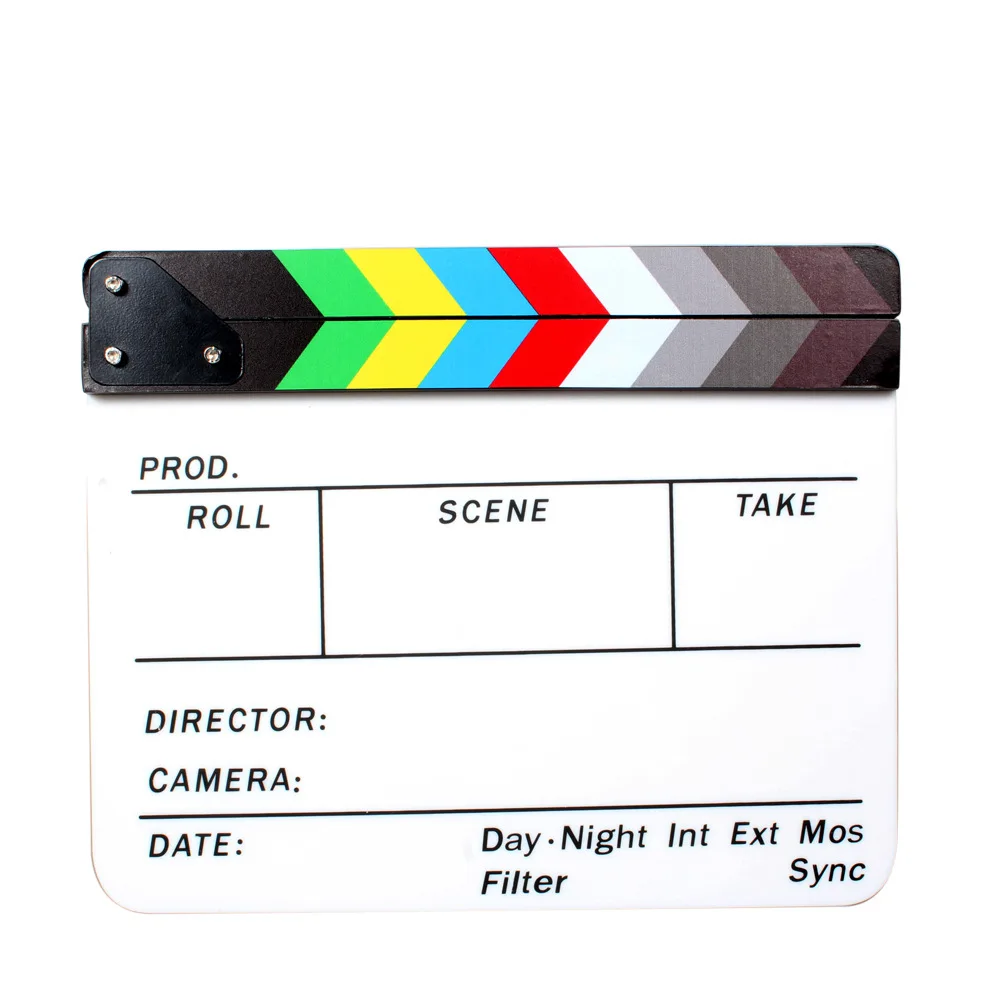 Inno оптовые Директор Clapperboard Колотушки Доски ТВ Фильм Шифер Красочные фотографии