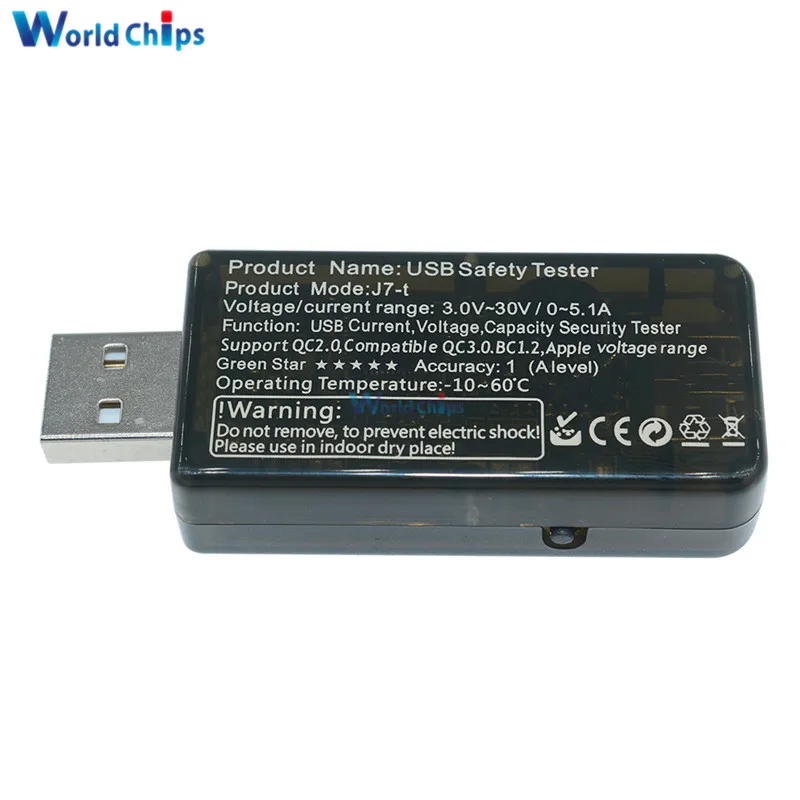 0 5A LCD Digital USB Voltmeter Ammeter Power Capacity Tester Multimeter Current and Voltage Charger Speed Monitor Detector|detector voltage|current