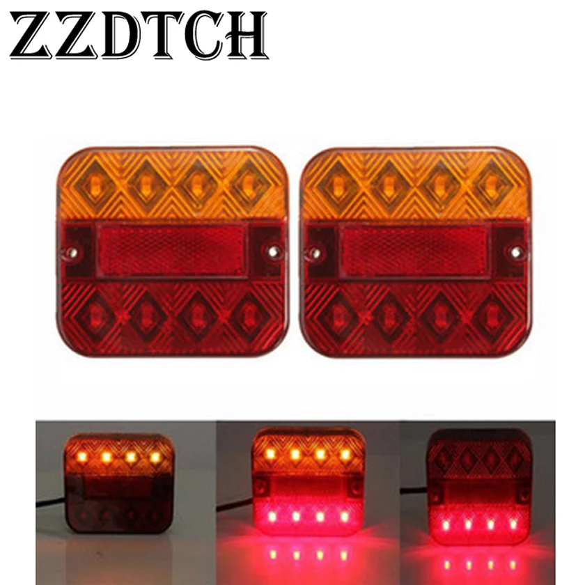 ZZDTCH отражатели 2 шт мощностью 12-24V 8 светодиодный фонарик лампы которые