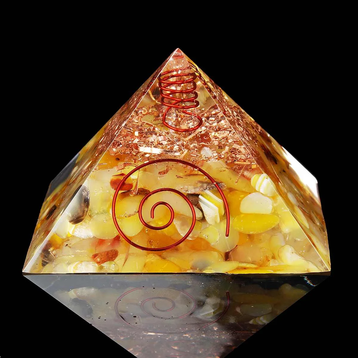 13 24 стиля Orgone Energy конвертер Orgonite Пирамида успокаивает камень душа, меняющий магнитное поле жизни Ювелирные изделия из смолы - Цвет: 13