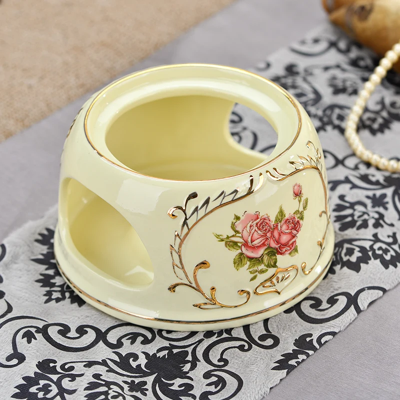 Китайский чайник с тепловой основой чайный набор обычной свечей модный для кофе