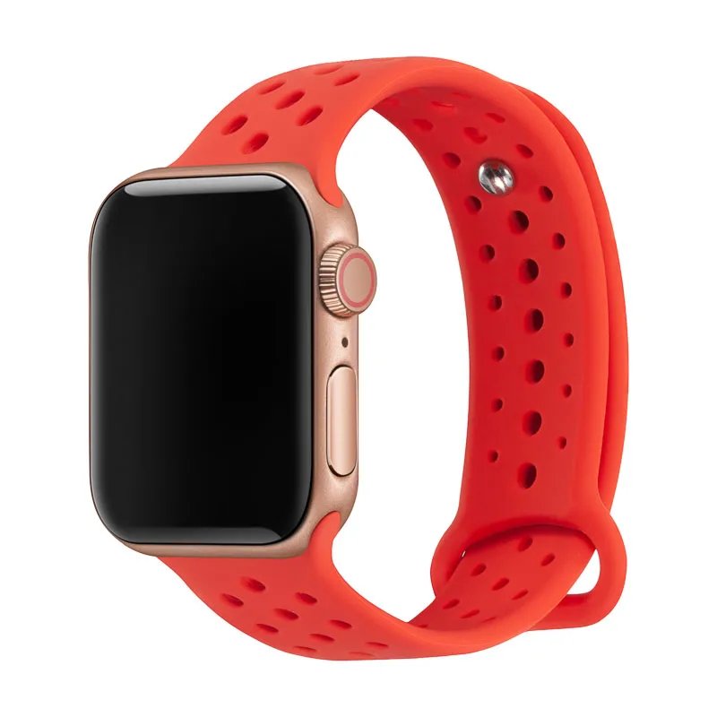 5 Ремешок для наручных часов Apple Watch, ремешок для наручных часов Apple Watch 4/3/2/1 серии замена силиконовые спортивные полосы для наручных часов Iwatch, 81004 - Цвет ремешка: 5
