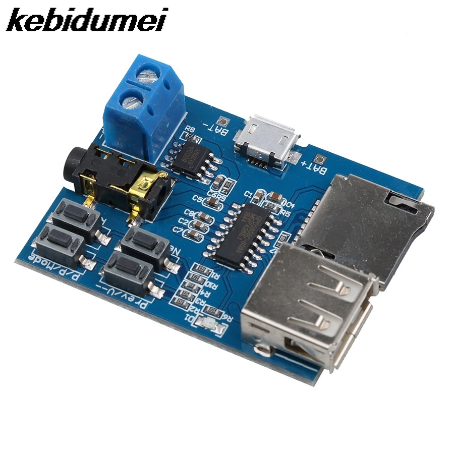 Kebidumei TF карта u диск MP3 формат декодер плата модуль усилитель декодирование аудио