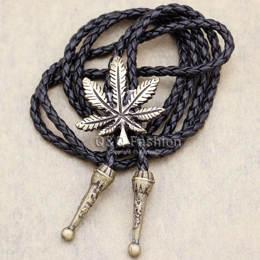 Мужской ковбойский галстук-бабочка винтажный Кожаный Галстук-бабочка с Кленовым