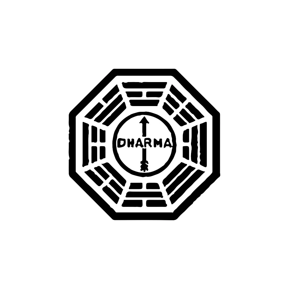 15*15 см наклейки Lost Dharma Инициативная наклейка на автомобиль s бампер автомобильный