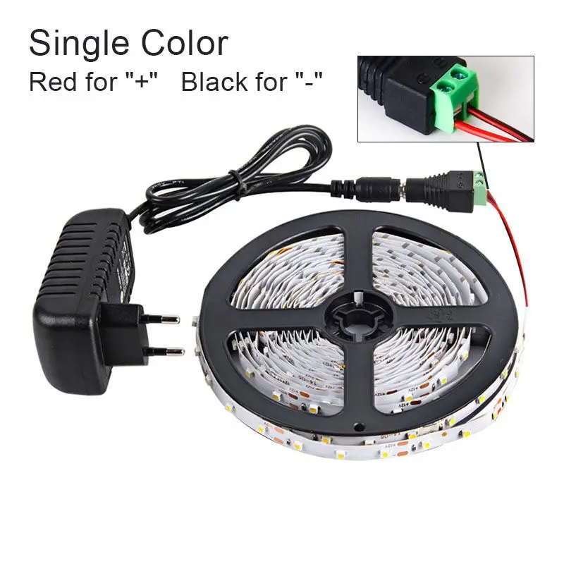 RGB светодиодная лента свет 5 м 60 светодиодов/M 2835 SMD DC12V гибкие Освещение строка