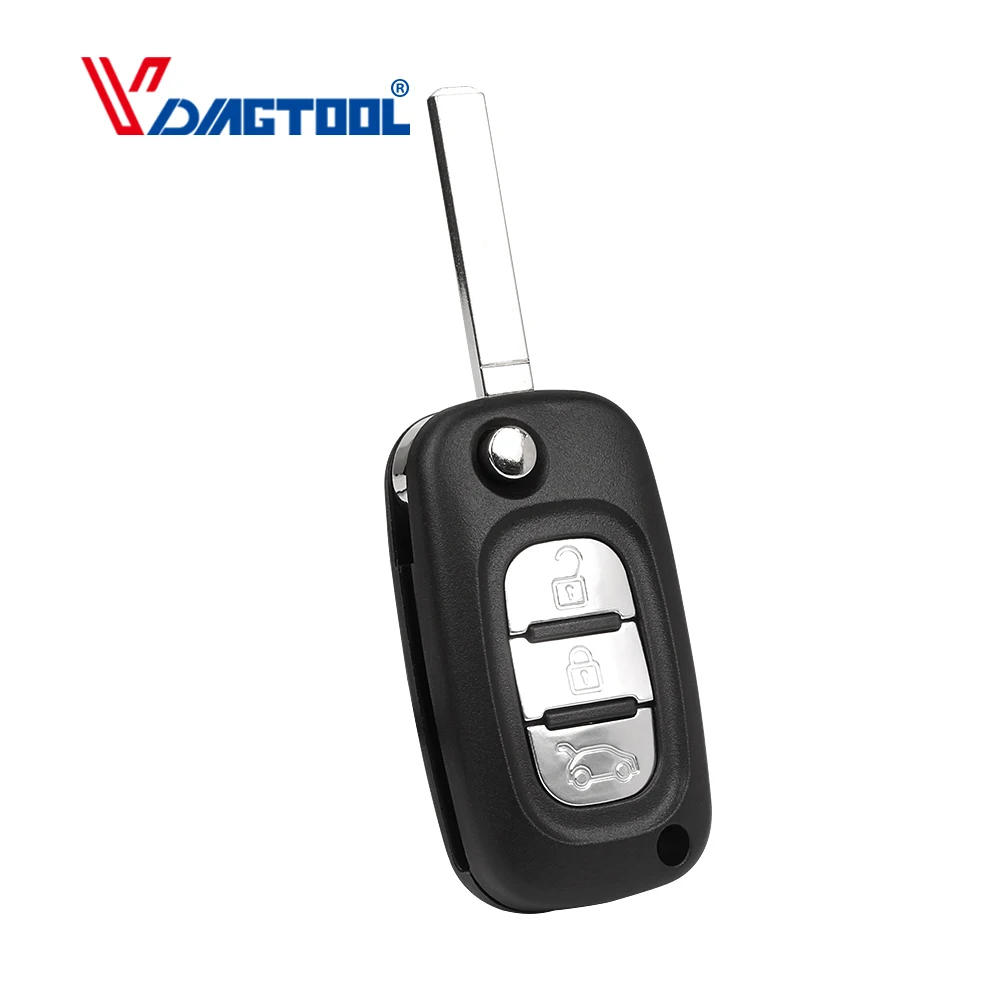 VDIAGTOOL откидная оболочка ключа дистанционного управления Fob чехол для Renault Clio Vivaro