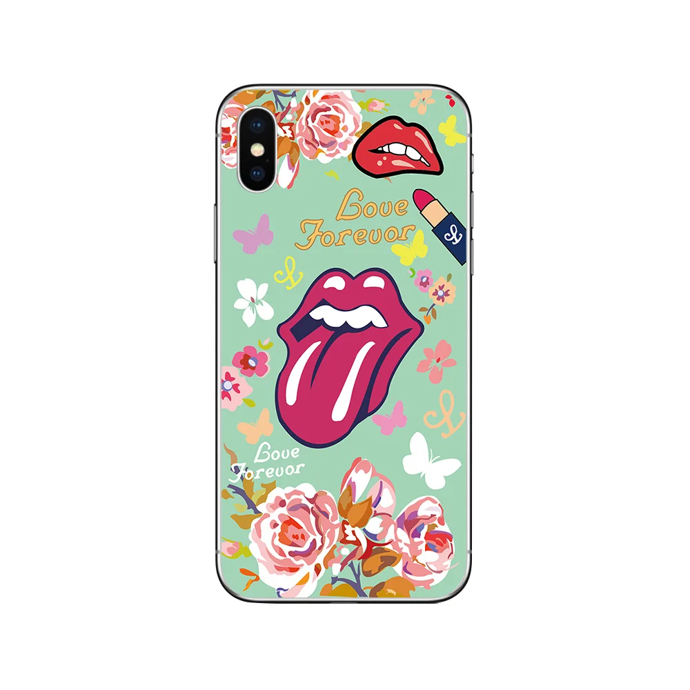 ciciber Phone Case For iPhone 11 Pro Max X XR XS MAX Cover 7 8 6 6s Plus 5s SE Soft TPU Silicone Coque Lipstick Kiss |