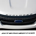 Автомобильная наклейка эмблема значок для Ford Explorer перехватчик буквы капот Металл 2 цвета тюнинг автомобильные аксессуары