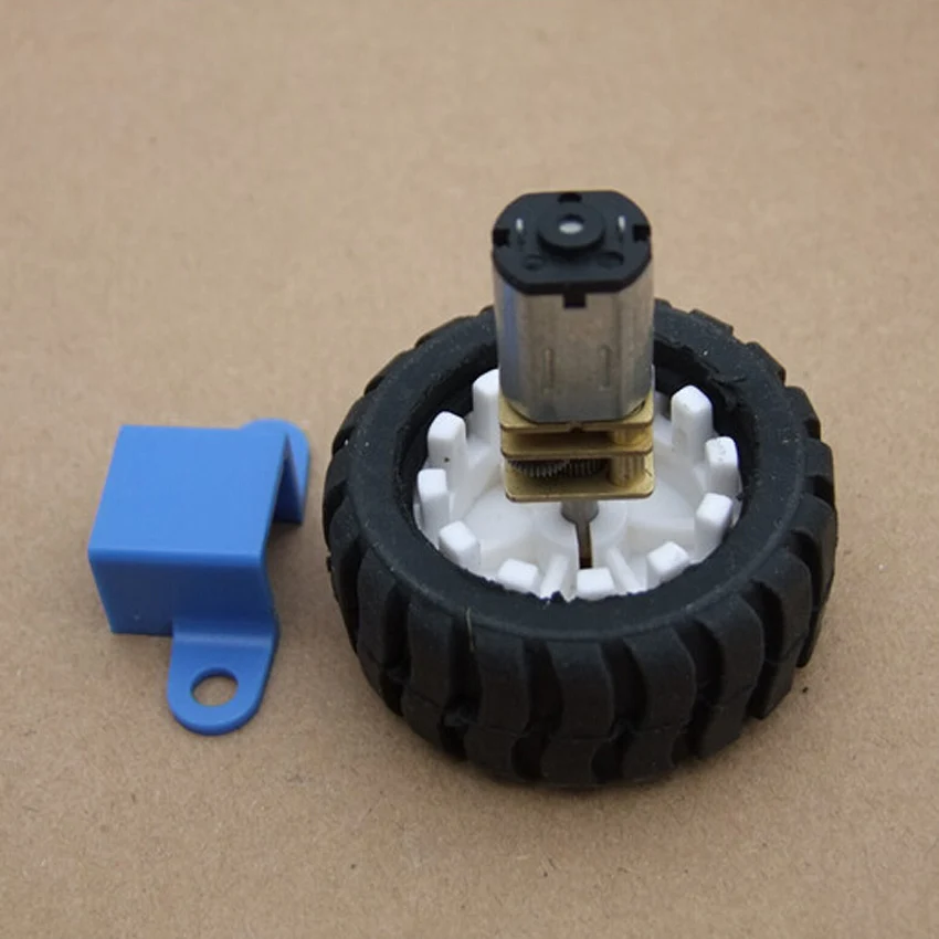 Value Pack 3-12V N20 мотор-редуктор с D осью слова резиновые шины кронштейном Robot Wheel suit