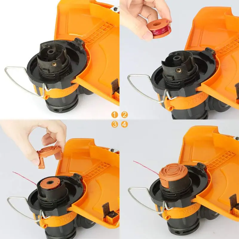 Сменная шпуля для триммера WORX 3 м 9 упаковок (8 1 крышка триммера)|Триммеры| |