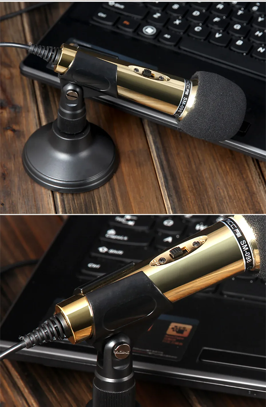 SENICC SM-098 ручной мультимедийный микрофон для конференций караоке Студийный микрофон всенаправленный для записи вещания