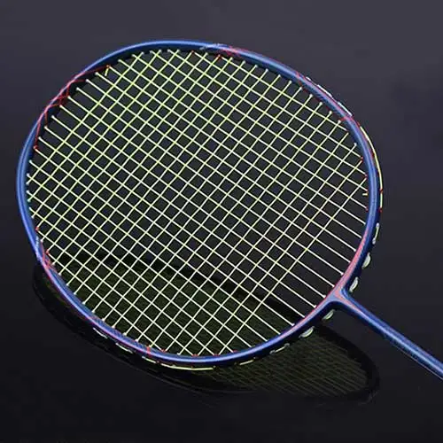 Синий Супер светильник 8U 62-67 г Профессиональная полностью углеродная ракетка для бадминтона ультра светильник Raquette 22-30 фунтов Z-speed Force Free String Bag - Цвет: Синий