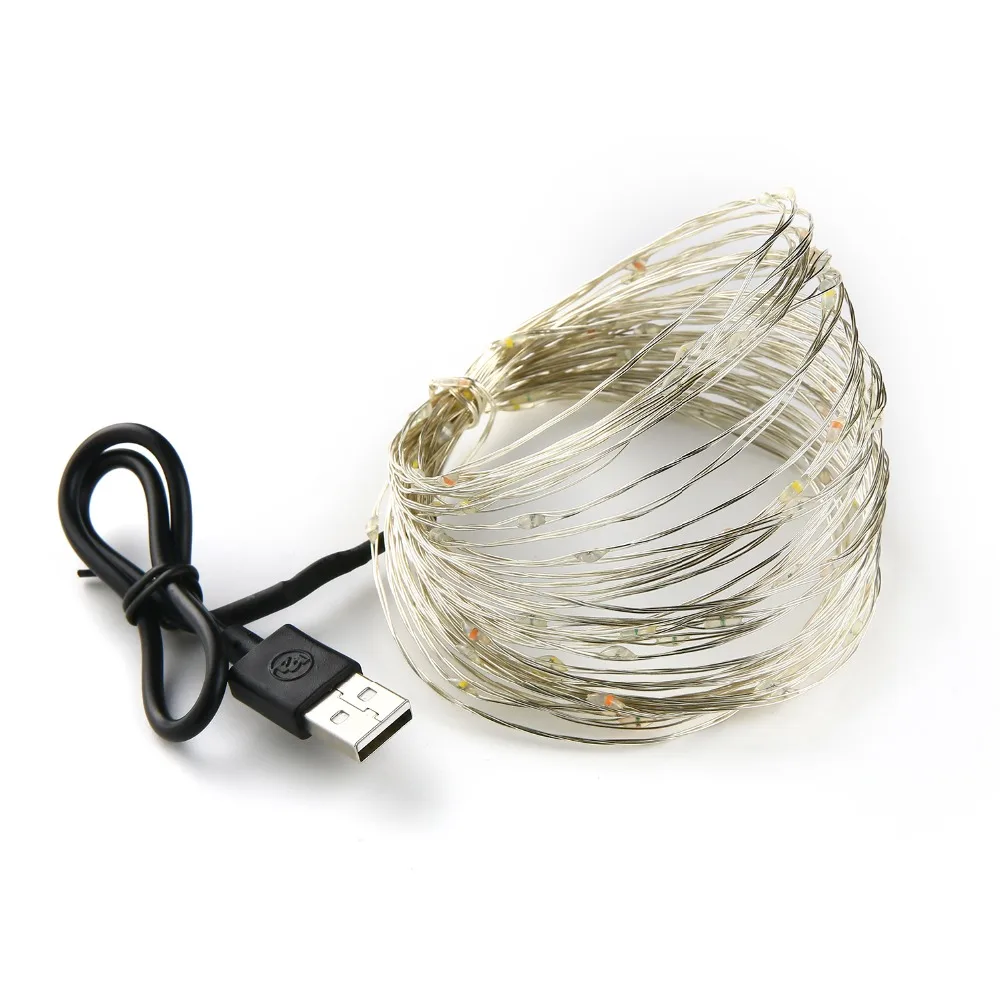 Светодиодная гирлянда 5 в пост. Тока USB 10 м 33 фута 50 светодиодов|led lighting outdoor lighting|party
