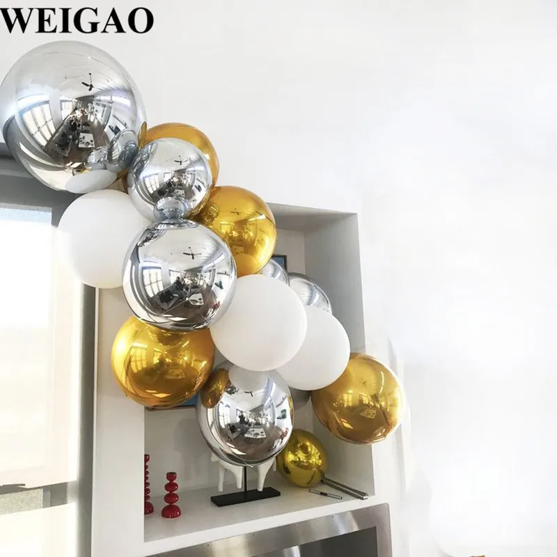 WEIGAO прозрачная пластиковая цепочка для воздушных шаров 5 м 110/410 отверстия зажимы шариков арки аксессуары для воздушного шара Свадебные предметы декора для вечеринок и дней рождения
