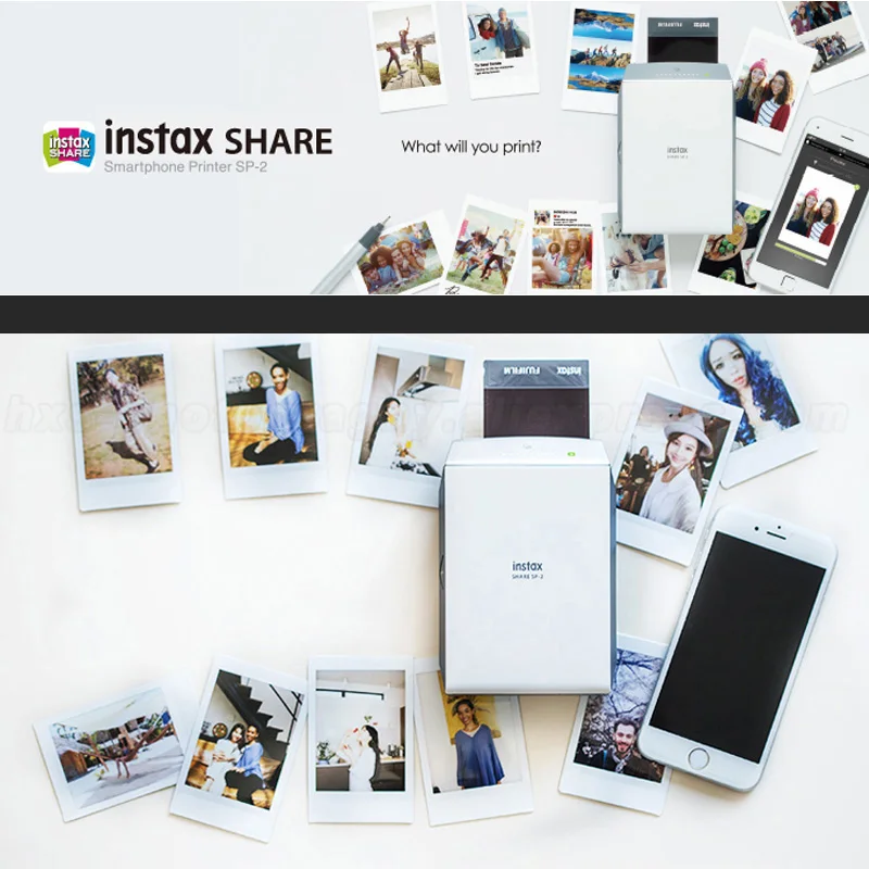 Смартфон Fujifilm Instax Share принтер с двумя цветами серебристый и Золотой подходящий