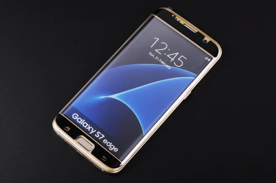 Закаленное стекло LANCASE для Samsung Galaxy S7 Edge защита экрана 9H 3D полное покрытие круглая