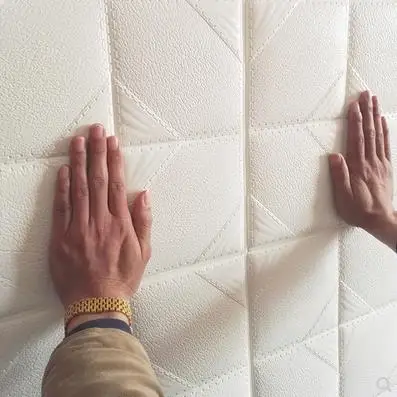 Самоклеящиеся 3d обои стереозвук наклейки на стену для спальни юбка фон украшение
