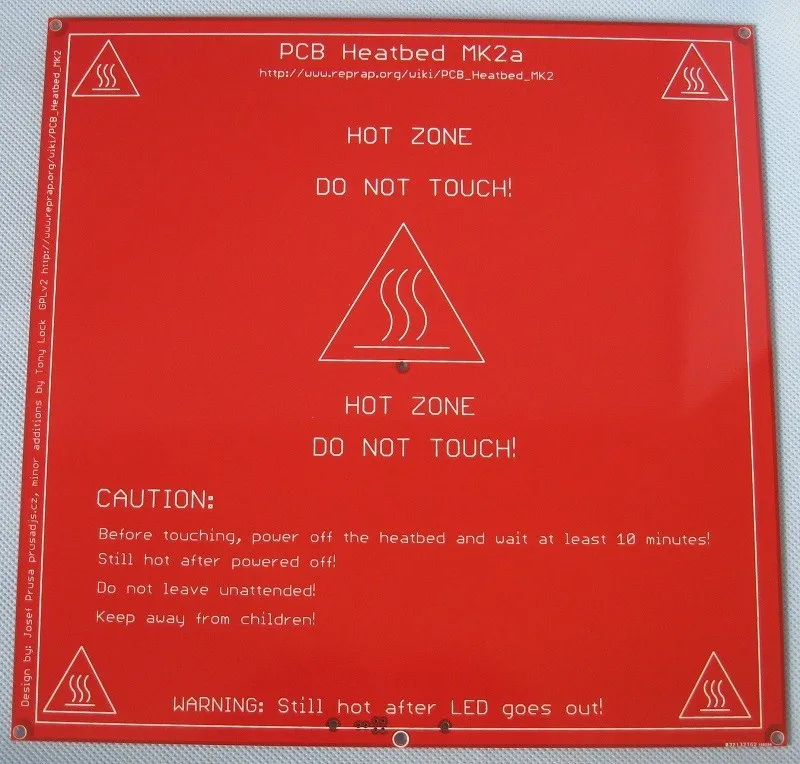 SWMAKER 3D принтер аксессуар pcb Heatbed MK2a 214*214*1 6 мм reprap Mendel наивысшего качества