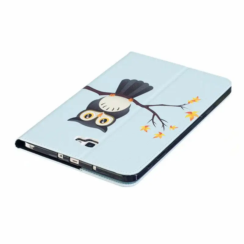 Кожаный чехол с милым рисунком Совы бабочки для samsung Galaxy Tab A6 A 6 10,1 T585 T580 SM-T585 чехол для планшета
