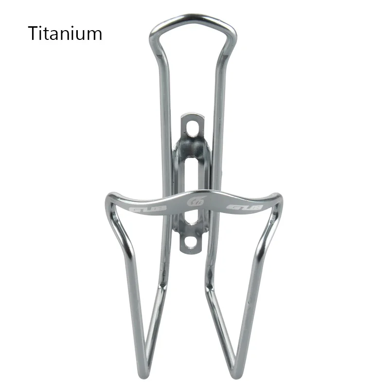 Titanium GUB 05 алюминиевый сплав велосипедный напиток бутылка для воды клетка 5 цветов MTB велосипедная фляга для воды держатель стойка крепление велосипед аксессуары 47 г - Цвет: Titanium