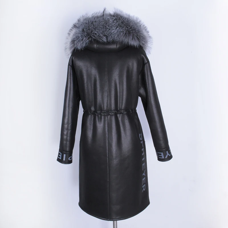 Завод прямые поставки Для женщин Мех животных пальто из искусственного зима