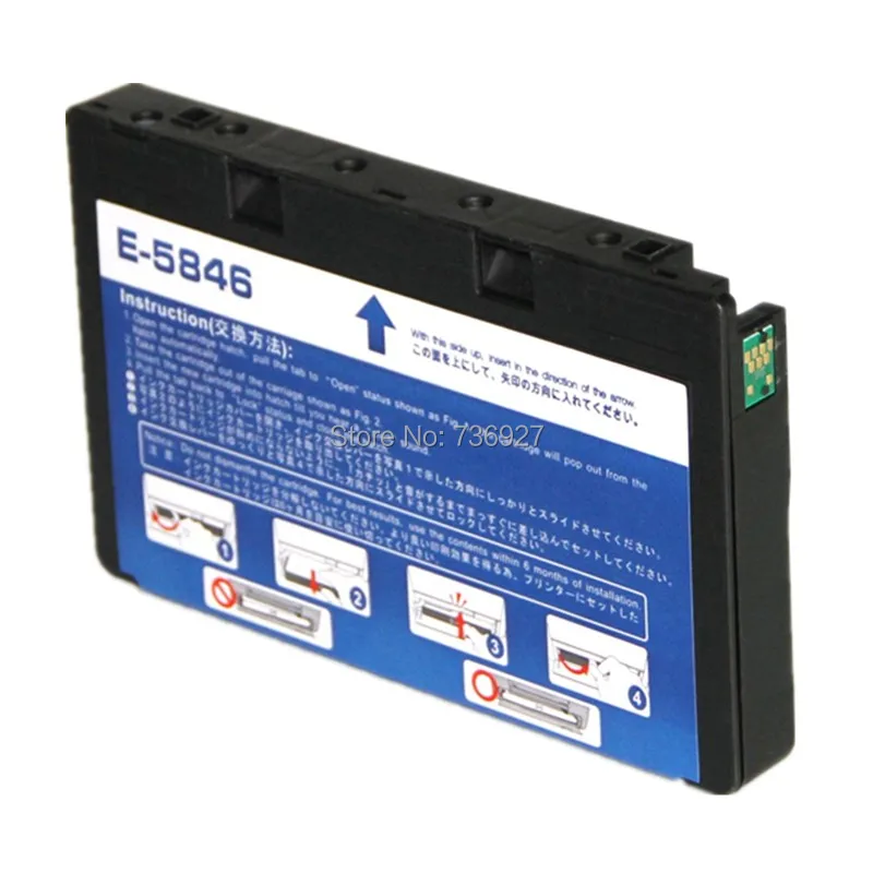 10X Новый совместимый чернильный картридж T5846 для принтера Epson PictureMate 200 240 260 280 PM240