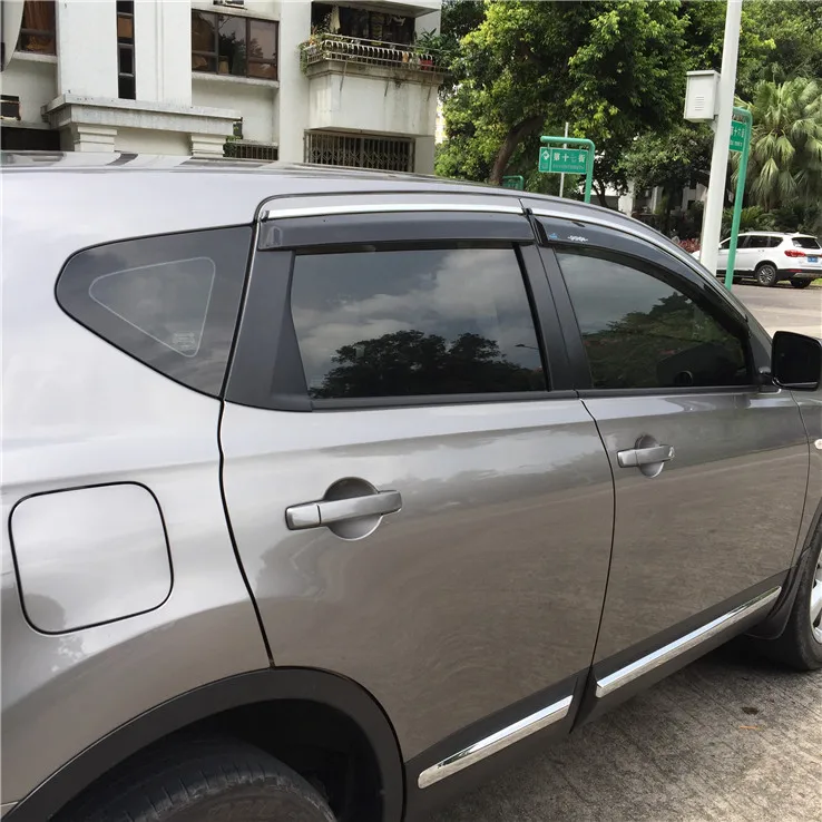 Пластиковый козырек для окна Qashqai вентиляционные оттенки защита от солнца дождя