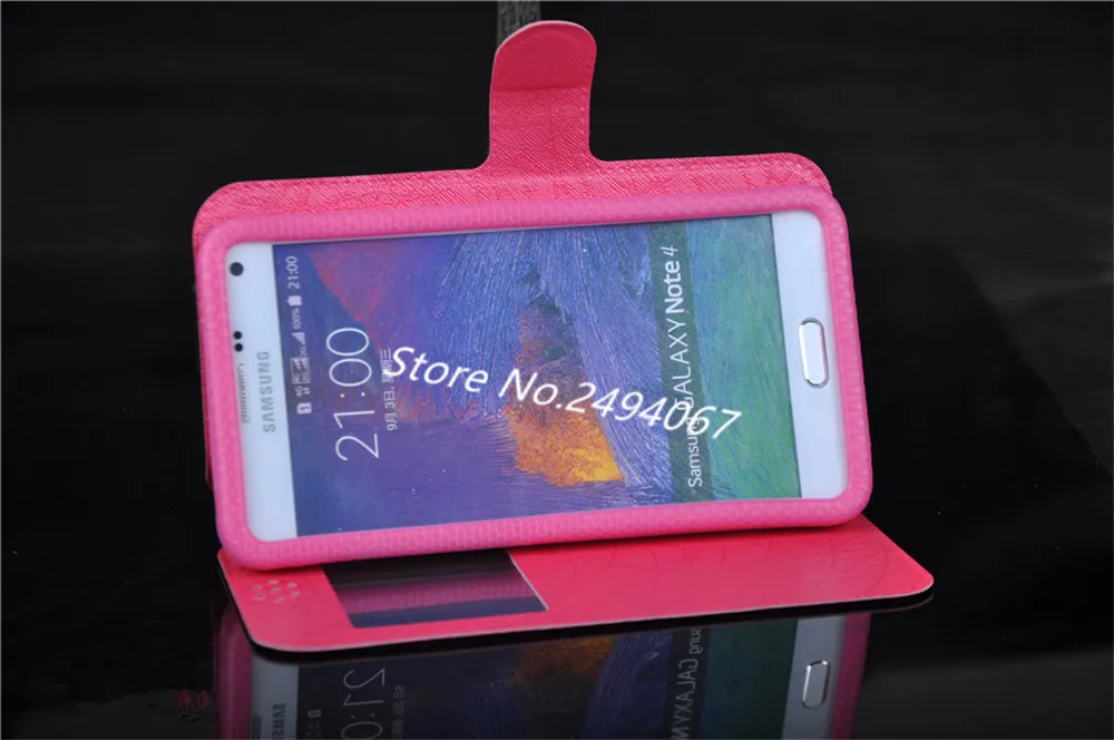 Для DOOGEE F5 4G Case Роскошный Кожаный Силиконовый Флип Случай1 с Вид из Окна ТПУ и Kickstand