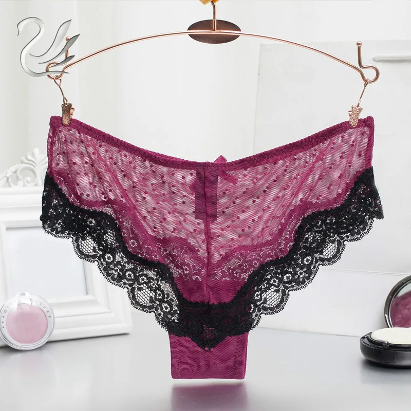 2019 Hot Sale Women Sexy Lace Panties Women's Low Waist Cotton Briefs Underwear Thongs | Женская одежда