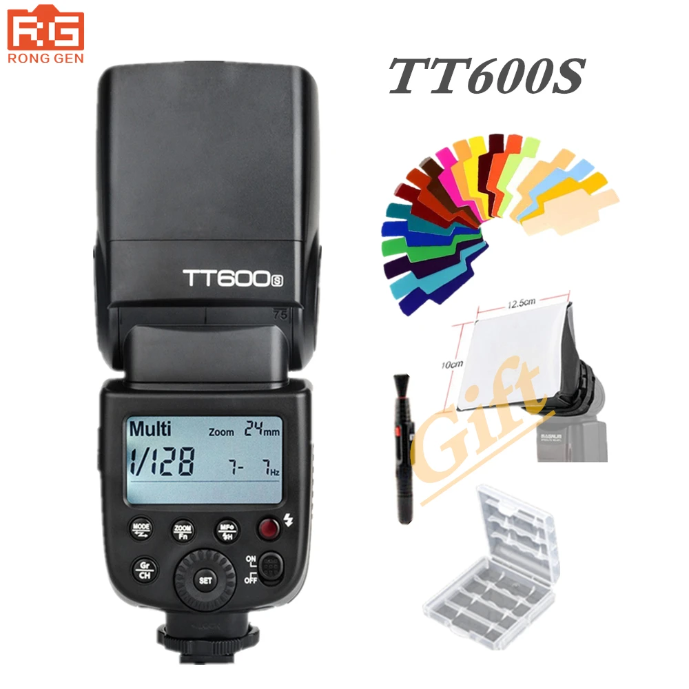 Беспроводная система Godox TT600S 2 4G Высокоскоростная синхронизация GN60/1/8000 с/0 1 ~ 6 с