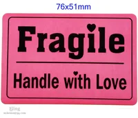 200 pcs/lot, 76x51mm FRAGILE HANDLE WITH LOVE Shipping Label Sticker Impressive design, Item No. SS09
