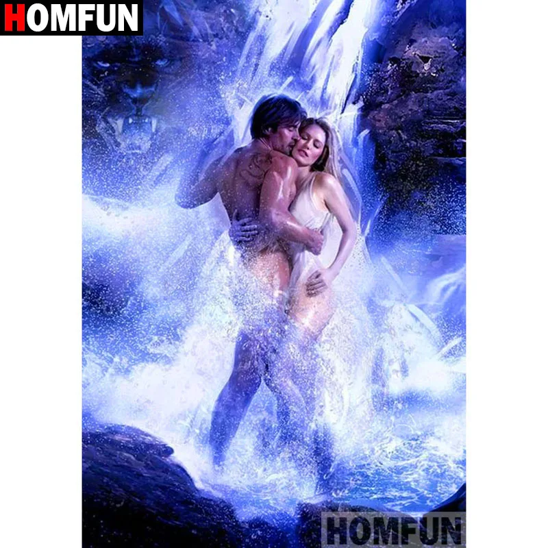 Картина Алмазная HOMFUN Водопад алмазная вышивка 5D сделай сам с
