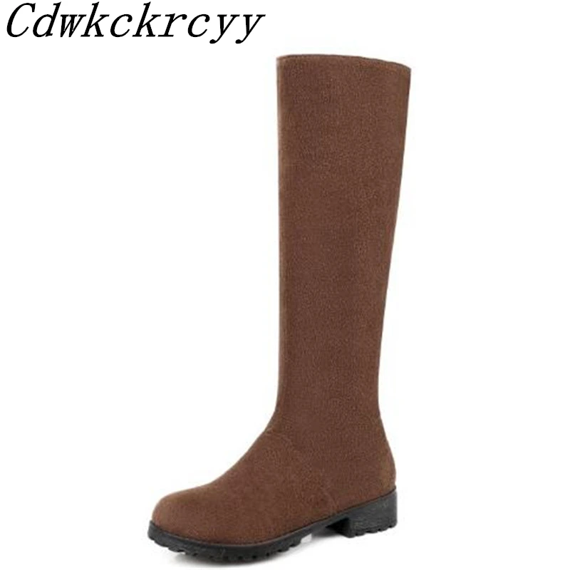 Women Boots Autumn and winter New style Thick bottom Square following Comfortable Leisure time High cylinder Keep warm boots
