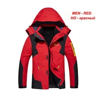 mens winter fleece 2 in 1 jackets outdoor sport waterproof thermal hiking camping skiing climbing windbreaker coats l 8xl