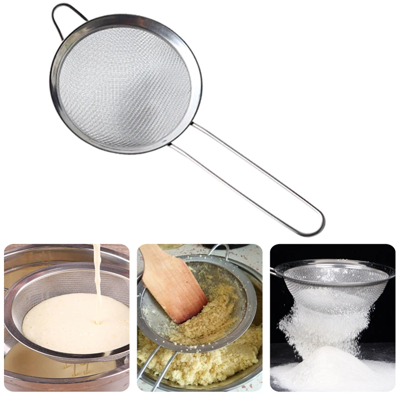 FHEAL ситечко для муки из нержавеющей стали ручка фильтра глазурь выпечки сахара