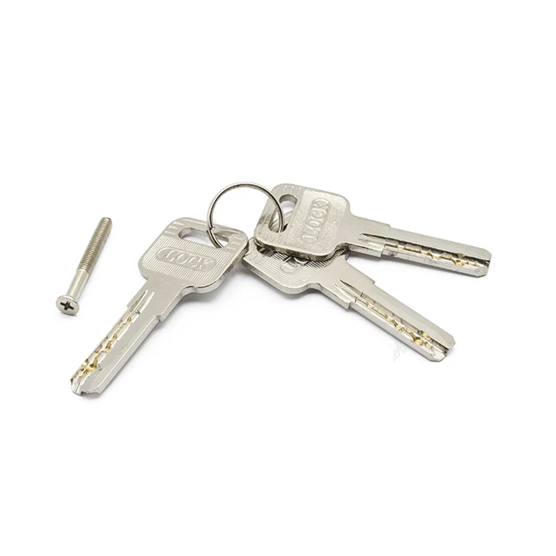 Золотистый цилиндр с двойным или однооткрытым замком для помещений 60/65/70/75/80/90