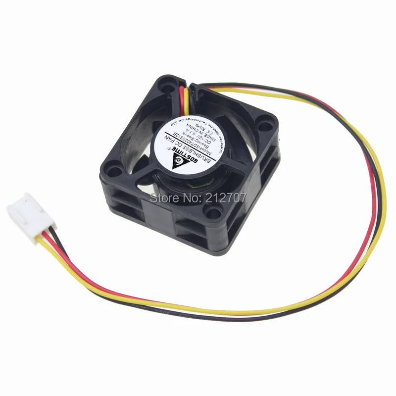 100 шт./лот Gdstime бесщеточный осевой 4 см 4020s 40x40x20 мм PC 40 DC 12 вольт охлаждающий