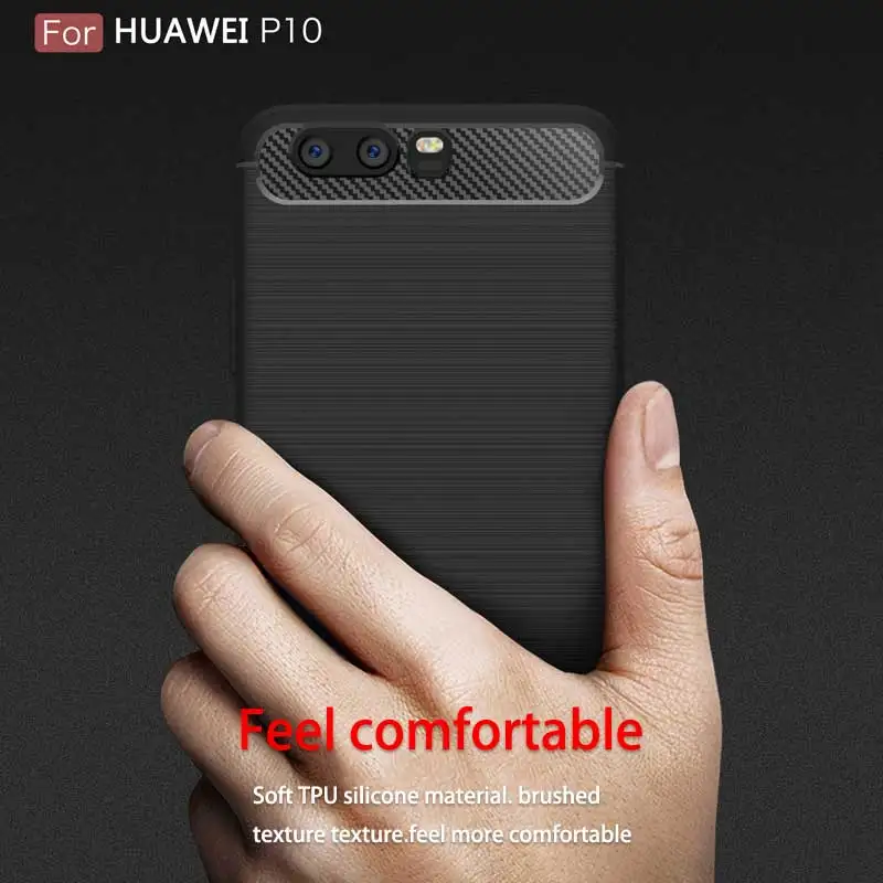 Мягкий защитный чехол для Huawei P10 тонкий Силиконовый противоударный P10plus матовый