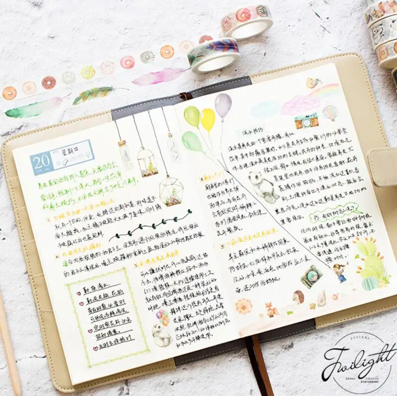 Винтажная клейкая лента для скрапбукинга 1 5/3 см * 8 м|tape diy decoration|tape kawaiiwashi tape |