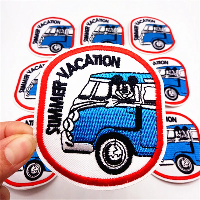 10 шт. Минни Микки на отдыхе с вышивкой Утюг аппликация патч одежда Обувь Сумки