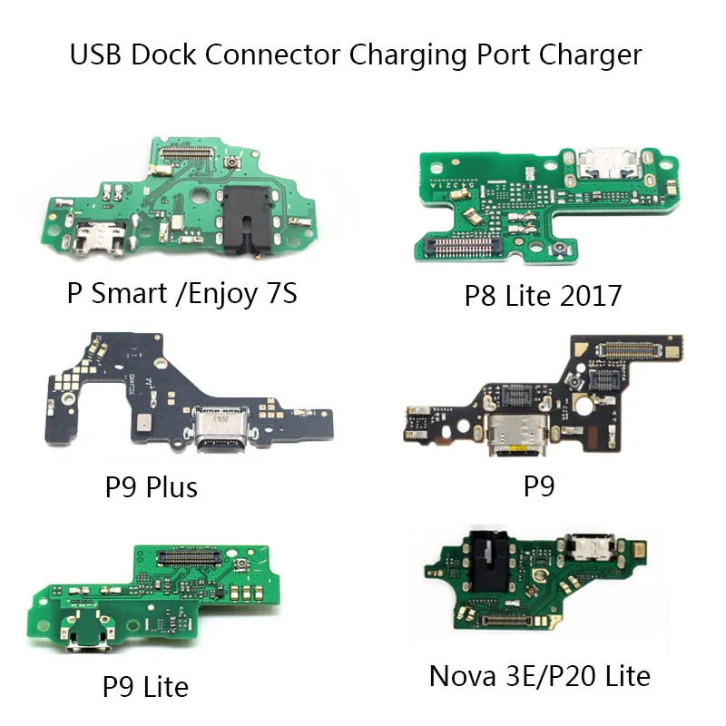Для Huawei P8 Lite 2017 P9 Plus P20 Nova 3e USB док разъем зарядный порт гибкий кабель микрофон P