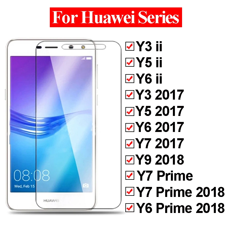 Защитное стекло для huawei y6 y7 prime 2018 y9 y3 y5 2017 y 7 9 на honer телефона y6ii y5ii ii закаленное