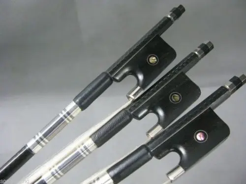 

3pcs of plaid Carbon fiber VIOLA bows 4/4 #7116