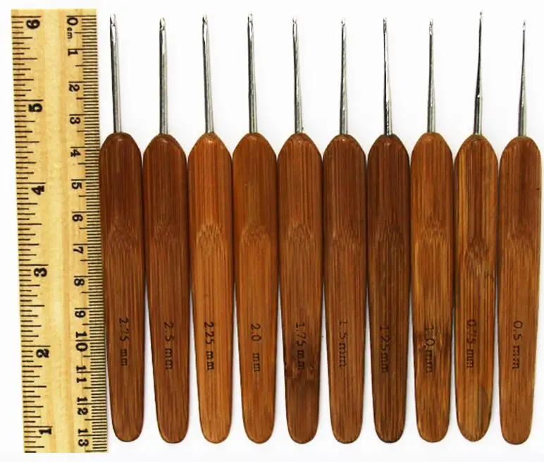 Золотая ручной набор для шитья карбонизированная бамбуковая ручка вязания