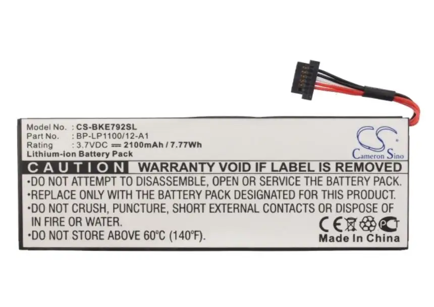 Аккумулятор Cameron Sino 2100mah для BECKER BE7928 Traffic Assist 7928 BP-LP1100/12-A1 | Мобильные телефоны и