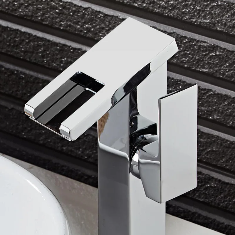 Bathroom Faucet with LED light Chrome Polished Led Tap Basin Deck Mounted Sink Mixer Will Change | Обустройство дома