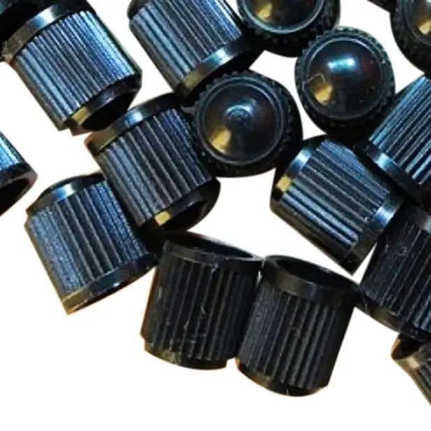 Car cover 100PC Black Plastic Tire Stem Caps Professional Parts a25 | Автомобили и мотоциклы
