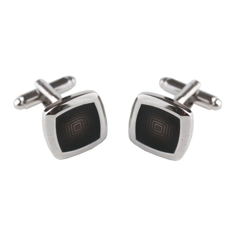 wave square cufflink Портной Смит Спорт Запонки Новинка футбольные бутсы Запонки Набор персонализированные уникальные мужские запонки подарок рубашка Запонки - Окраска металла: wave square cufflink