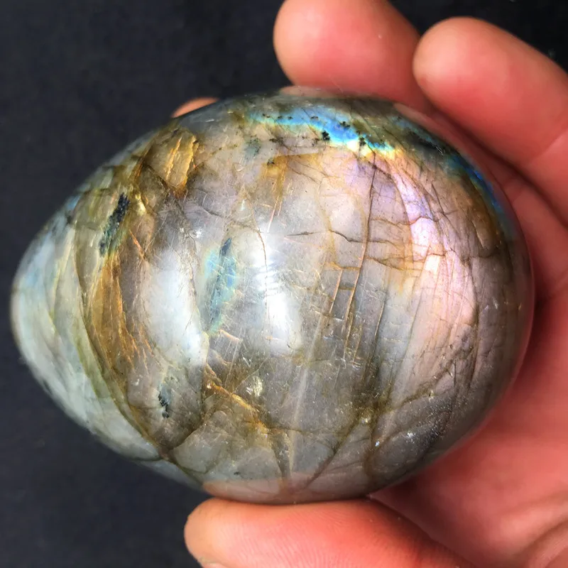 Натуральный кварцевый кристалл красивый удлиненный камень яйцо Исцеление | Дом и